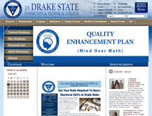 Tablet Screenshot of drakestate.edu